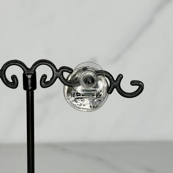 Chico's Rhinestone Studded Stud Earrings Pierced Pair - Picture 9 of 9